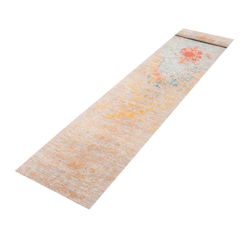 ECARPETGALLERY Hand-knotted Heritage Grey Silk, Wool Rug - 2' 7" x 18' 5"