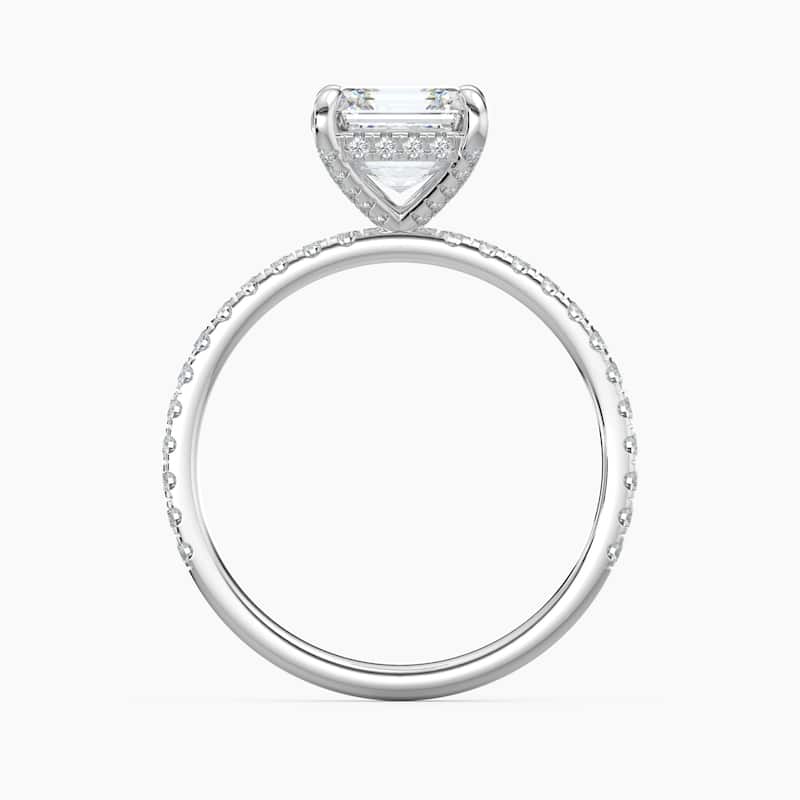 Auriya 14k Gold Lab Grown Asscher Diamond Luxe Hidden Halo Engagement Ring 1.00 to 5.00 ct. tw. (F-G, VS)