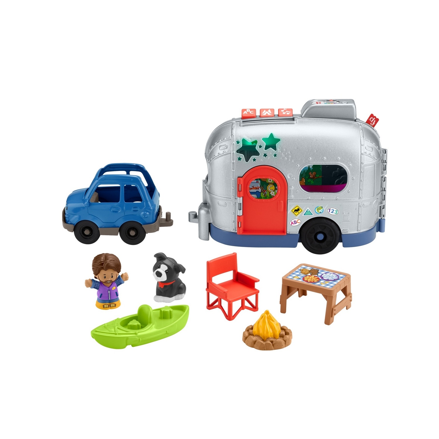 Fisher-Price Little People Light-Up Learning Camper