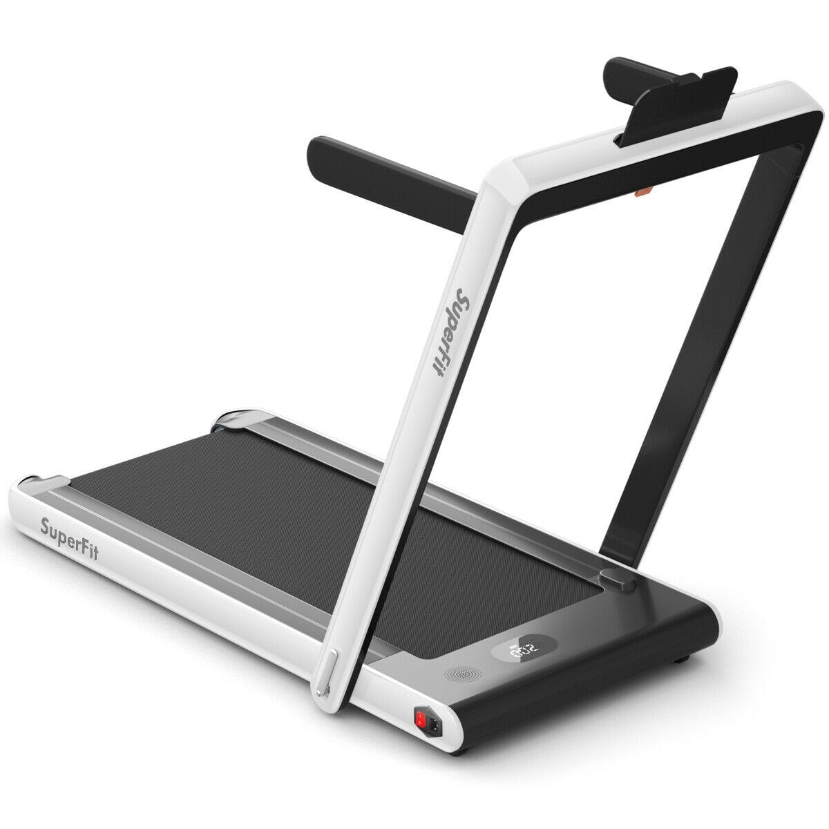 2 in 1 folding treadmill sale dual display with bluetooth speaker