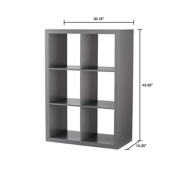 6Cube Storage Organizer, Gray Bed Bath & Beyond 36130209