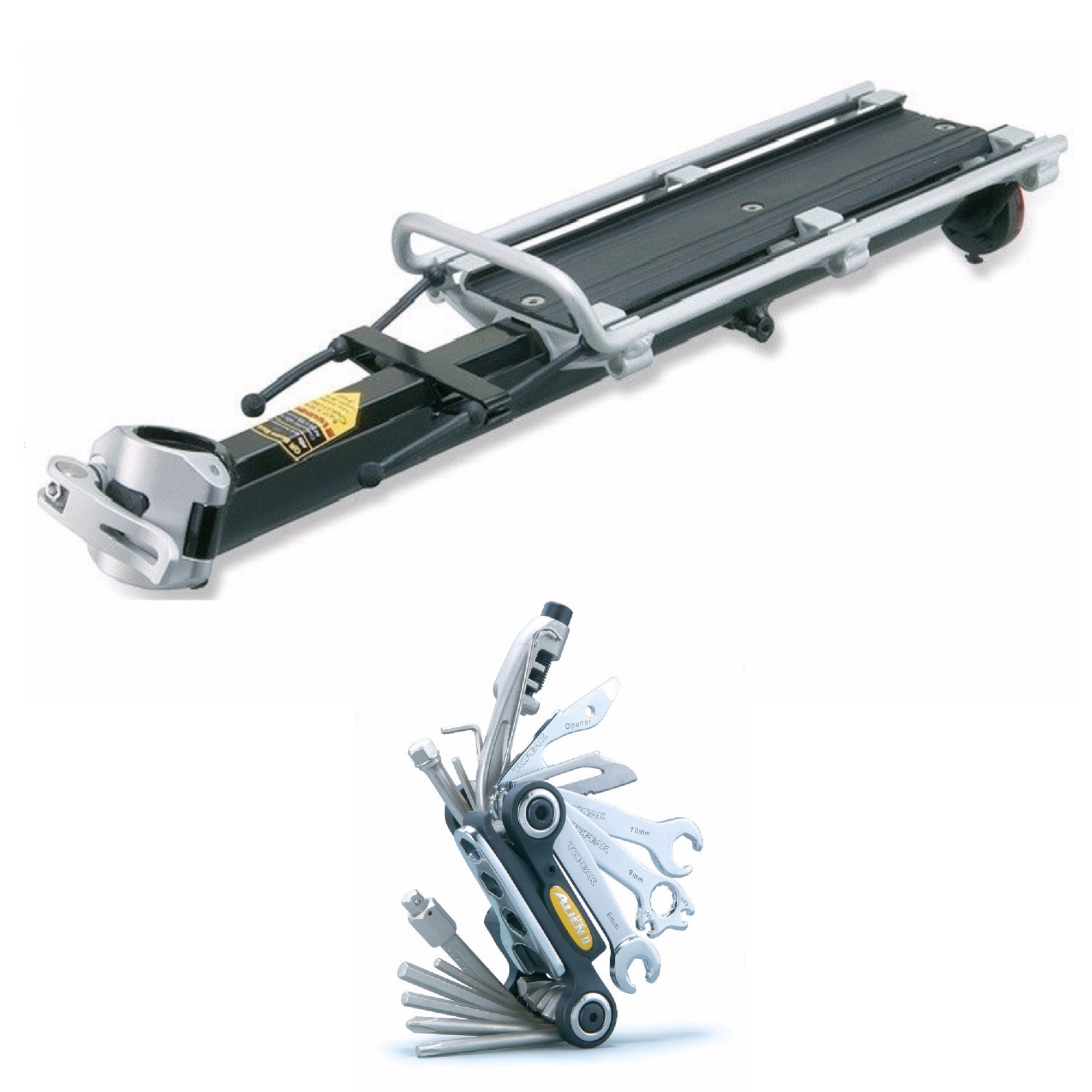 Topeak QR Beam Rack MTX Bicycle Rack E Type and Multi Tool Kit