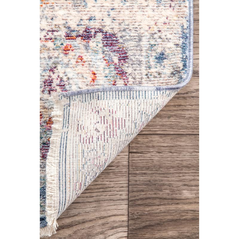 Nuloom Sky Blue Indie Fringe Area Rug