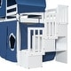 preview thumbnail 32 of 34, Twin Size Loft Bed with Storage Stairs, Tent & Tower, Solid Wood Castle-Inspired Kids Loft Bed Frame with Slide, Fence & Window