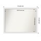 preview thumbnail 161 of 190, Wall Mirror Choose Your Custom Size - Extra Large, Blanco White Wood Outer Size: 45 x 34 in