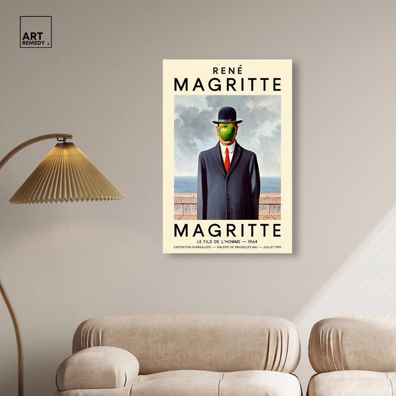 Man with the Apple Canvas by Art Remedy, Gallery Wrapped