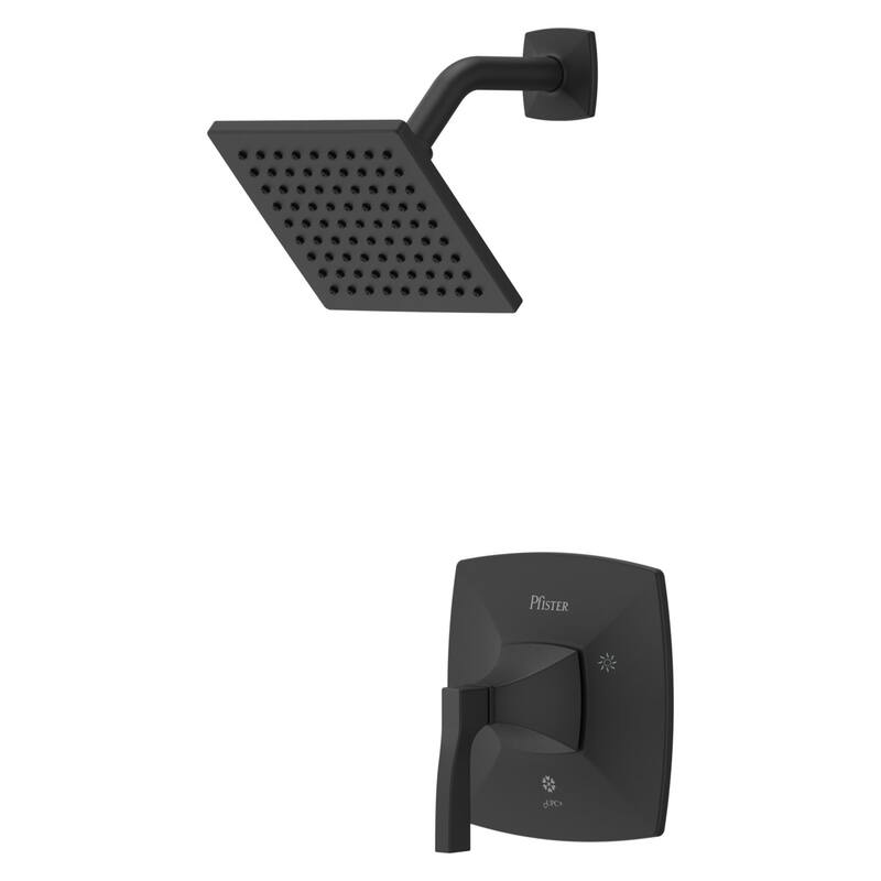Pfister LG89-7HT Holliston Shower Only Trim Package with 1.75GPM - Spot Defense Matte Black