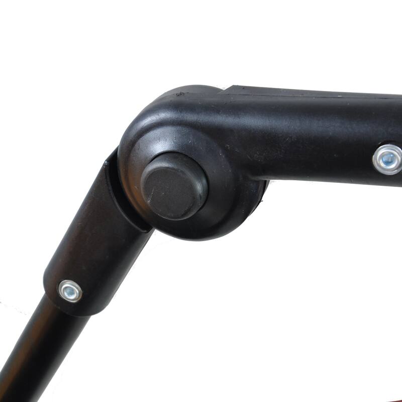 Heavy-Duty Folding Utility Cart with 360-Degree Swivel Wheels Adjustable Handle Steel Frame - 53.5*20.08*42.52in