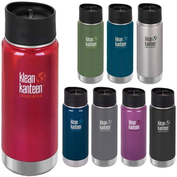 Shop Klean Kanteen Wide Mouth 16 Oz Insulated Bottle With Cafe Cap 2 0 Overstock 16087665