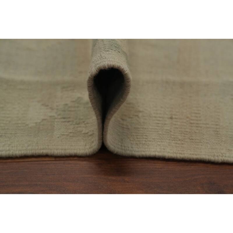 Hand Woven Oriental 100% Wool Carpet Southwestern Tribal Beige & Ivories Kilim Area Rug - 6' 0'' X 4' 0''