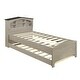 preview thumbnail 8 of 12, Sturdy Construction, Twin Size Wood Platform Bed with House-shaped Storage Headboard and Trundle