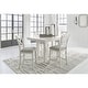 preview thumbnail 1 of 8, Signature Design by Ashley Robbinsdale White Counter Height Dining Extension Table - 42" W x 86" D x 36" H