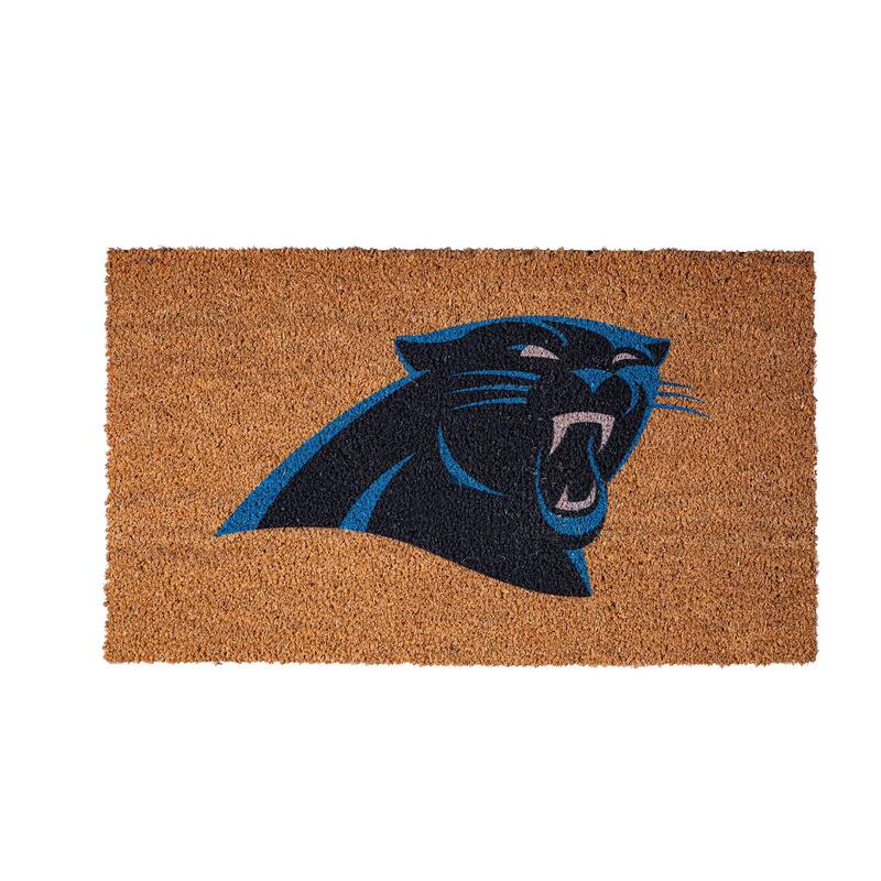 Carolina Panthers Full Color Indoor/Outdoor Coir Mat - 28" x 16"