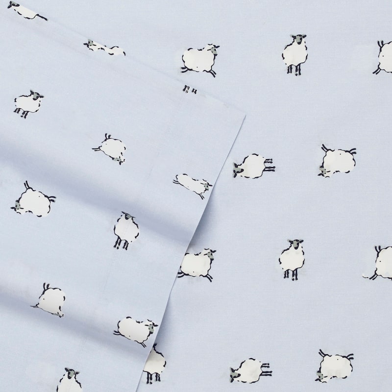 Poppy & Fritz Cotton Percale Printed Bed Sheet Sets