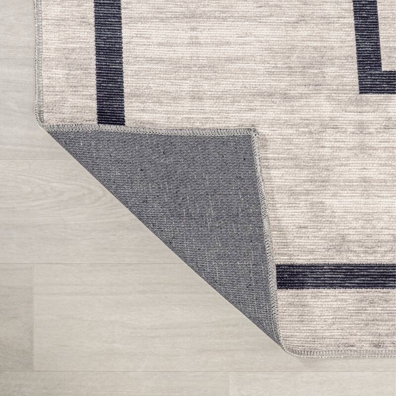 JONATHAN Y Raita Medallion Textured Weave Machine Washable Area Rug