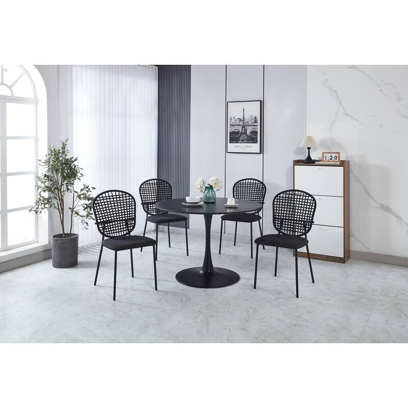 Dining chair coffee chair sennit chair set of 4,