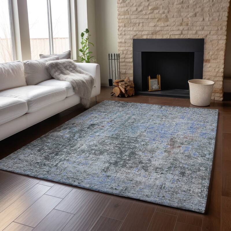 Premium Washable Super Soft Solid Ombre Mayfield Rug