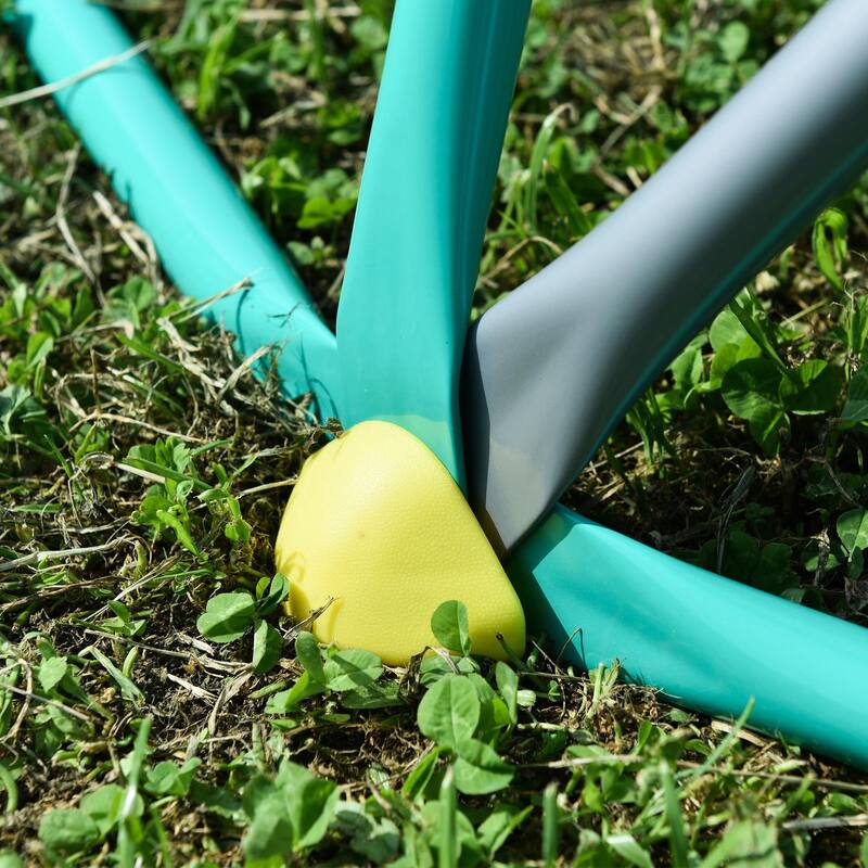 12ft Geometric Dome Climber Play Center with Hammock