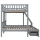 preview thumbnail 16 of 38, Reliable Safety Design Bunk Bed with Ladder and Drawers, Maximized Space, Full Over Twin & Twin