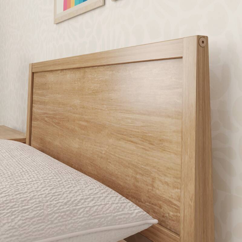 Max and Lily Twin-Size Bed with Panel Headboard