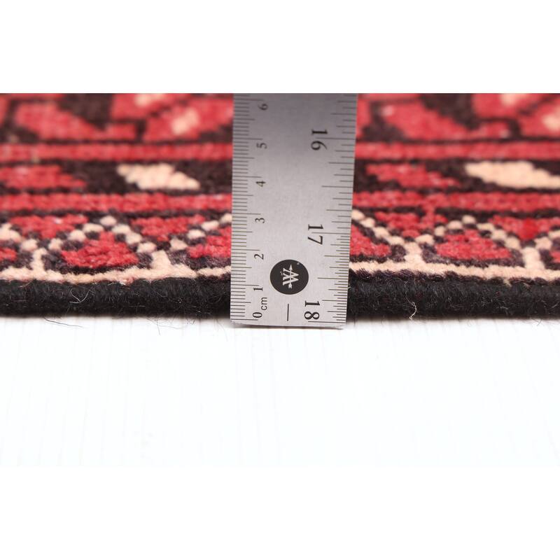 ECARPETGALLERY Hand-knotted Baluch Red Wool Rug - 3'6 x 6'4