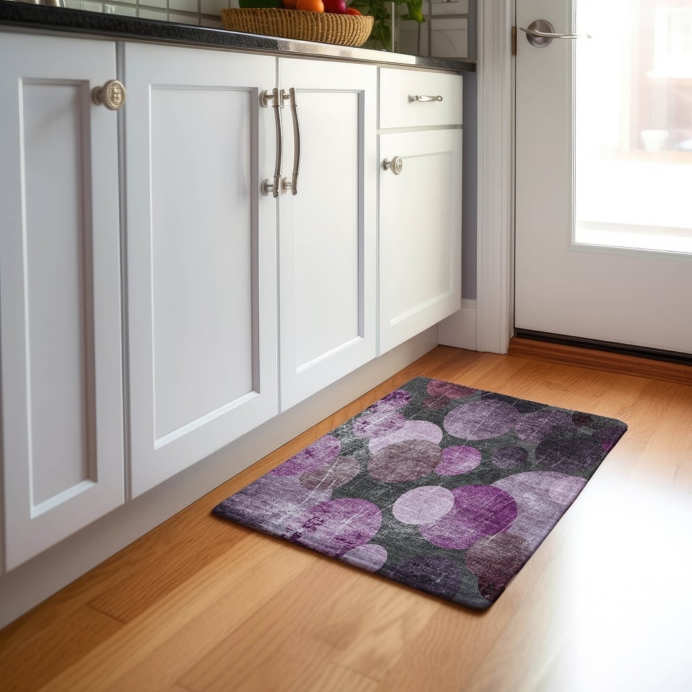 Premium Washable Super Soft Contemporary Bubbles Mayfield Rug
