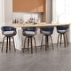 preview thumbnail 42 of 186, 26"/29" Faux Leather Swivel Bar Stools, Wood Counter Stool