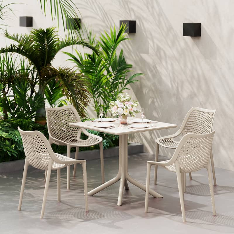 Frond and Form 31.5" Outdoor Square Dining Table