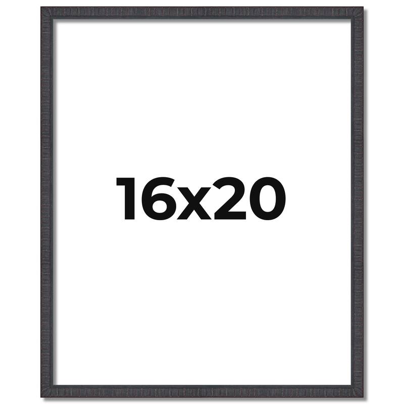 16x20 Frame Brown Picture Frame - Complete Modern Photo Frame Includes