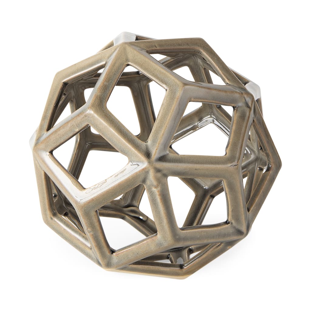 Geom Tan Ceramic Geometric Object