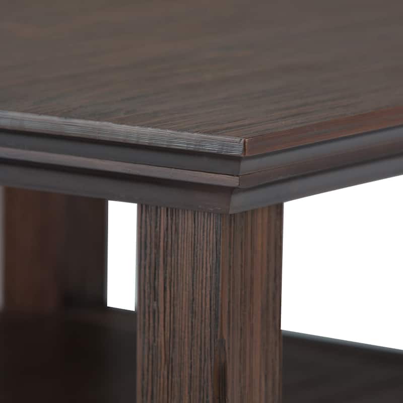 WYNDENHALL Normandy Solid Wood Square Transitional End Table - 19 inch Wide