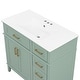preview thumbnail 14 of 13, Homy Casa 30 in. Bathroom Vanity with Ceramic Sink, Free-Standing Storage Cabinet with 2 or 3 Drawers