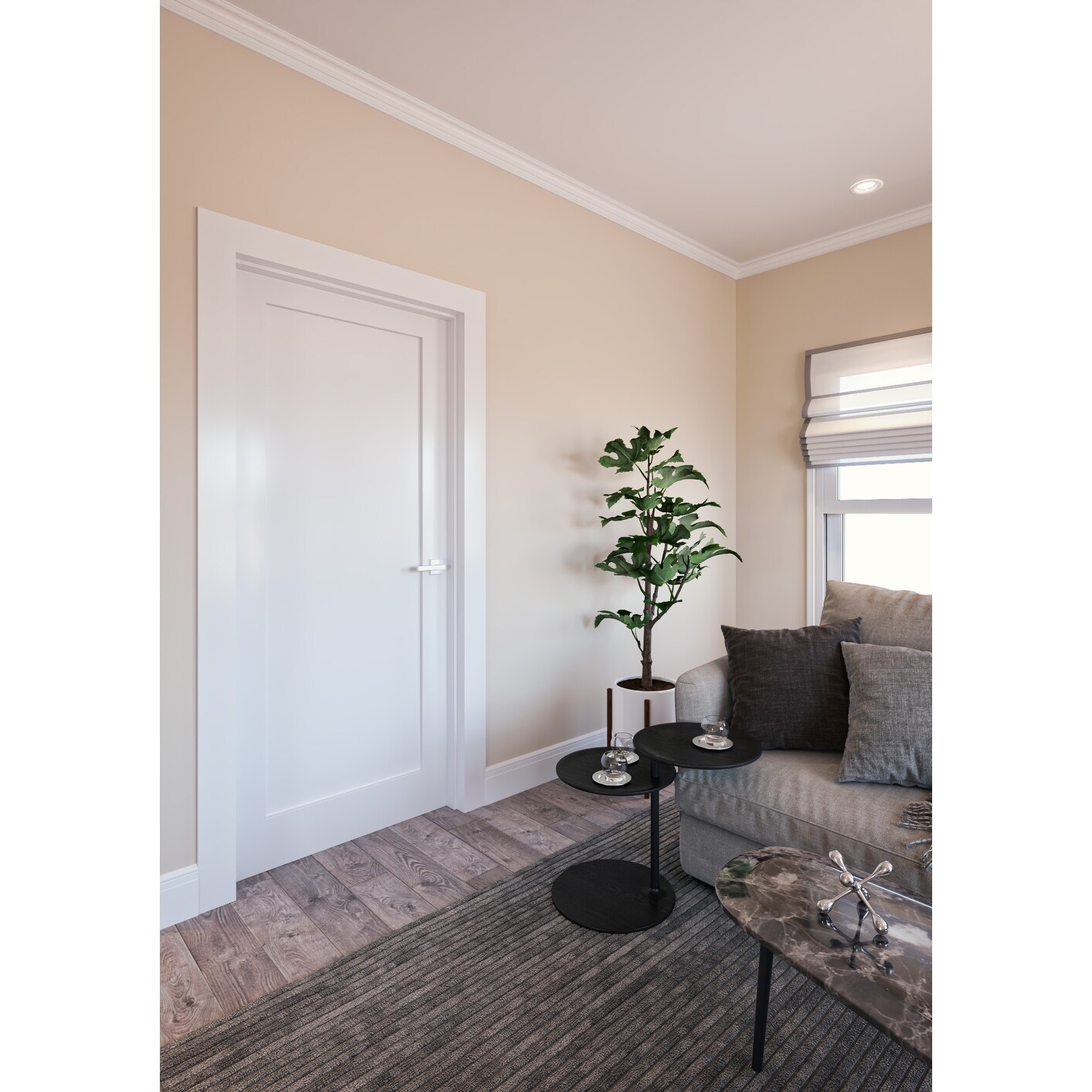 92″ White Aluminum Vinyl Insert Belt Rail Hinge Trim Molding