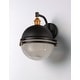 preview thumbnail 6 of 9, Maxim Portside Single Light 14" Prismatic Glass Outdoor Wall Sconce