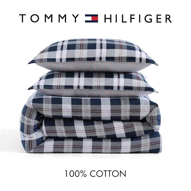 Tommy Hilfiger Dream Madras Cotton Blue Duvet Cover Set