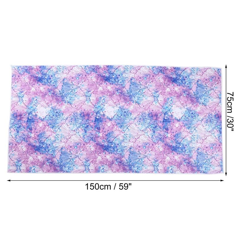 1 Pcs Soft Absorbent Beach Towel Classic Design for Beach Purple 59"x30"