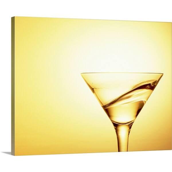 Cocktail Swirling In A Martini Glass Canvas Wall Art Overstock 16379090