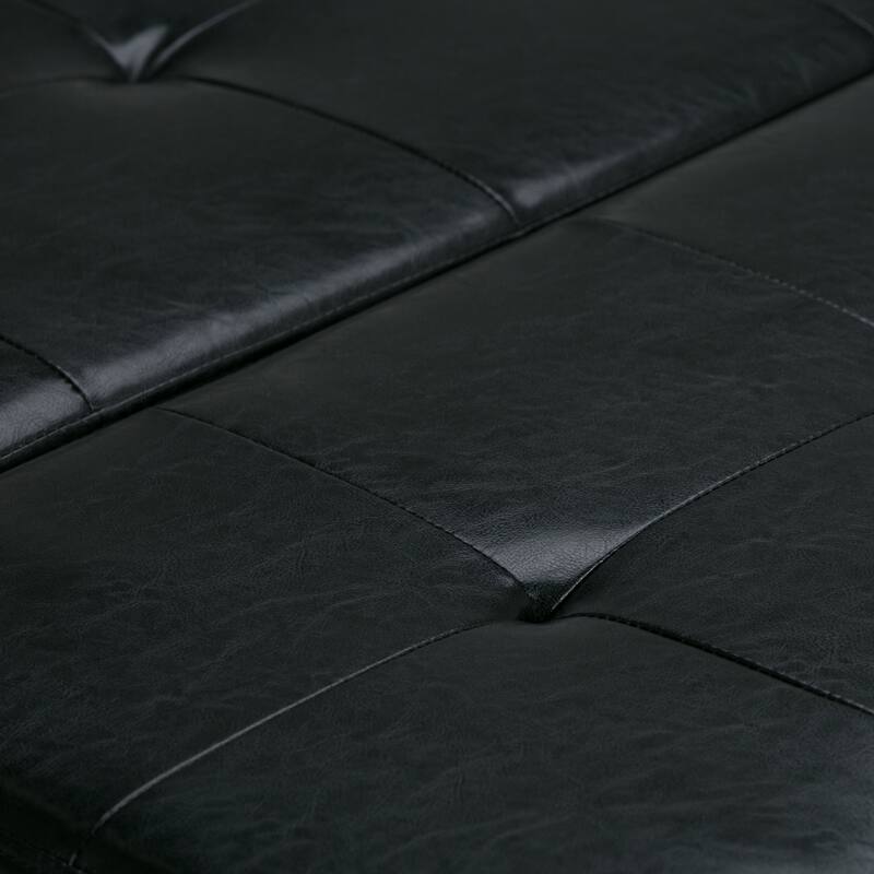 Square Coffee Table Storage Ottoman