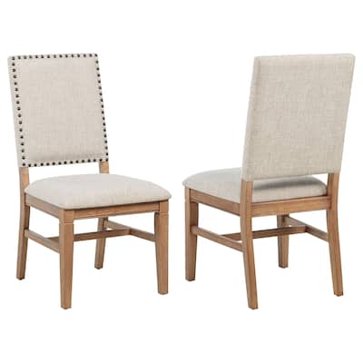 Middleton Upholstered Dining Side Chair Beige (Set of 2) - 20" x 24.25" x 38"