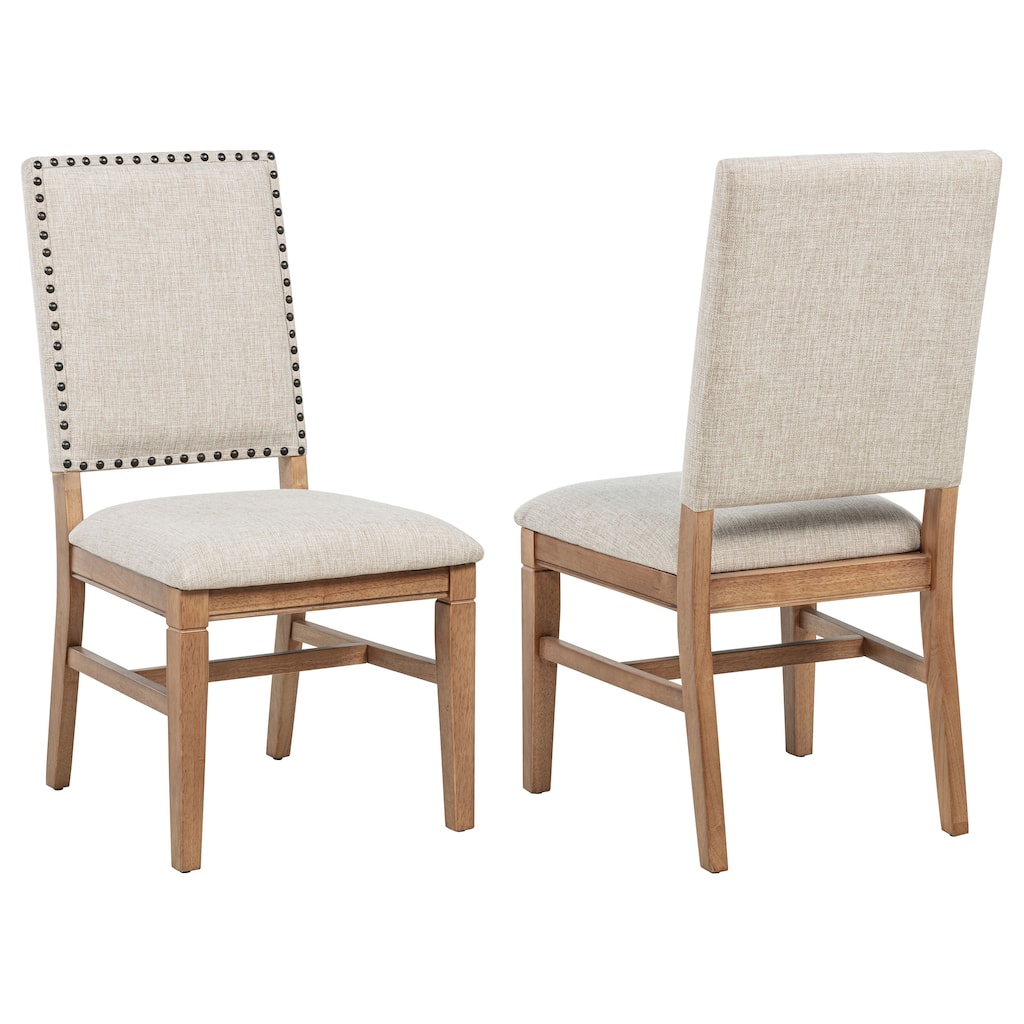 Middleton Upholstered Dining Side Chair Beige (Set of 2) - 20" x 24.25" x 38"