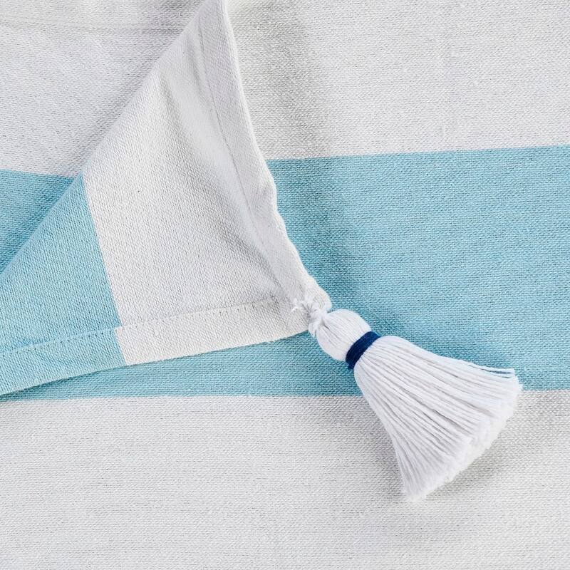 Sevita Cabana Striped Throw Blanket with Tassels