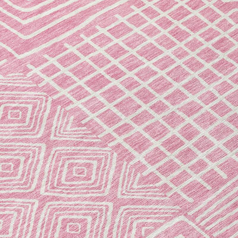 HomeRoots Geometric Transitional Rectangle Outdoor Rug