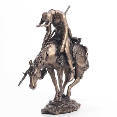 Veronese Design 7.9 L End Of Trail Cold Cast Bronze