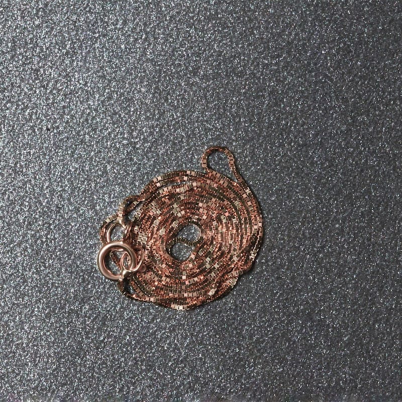 MayaMila 14k Rose Gold Classic Box Chain 0.45mm