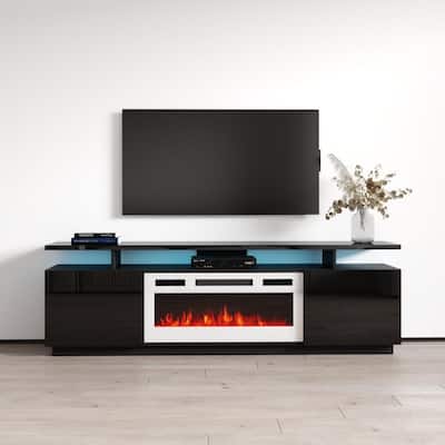 Eva-KWH Modern 71-inch Electric Fireplace TV Stand