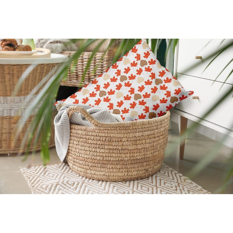 Lots of Leaves Fall Indoor/Outdoor Throw Pillow