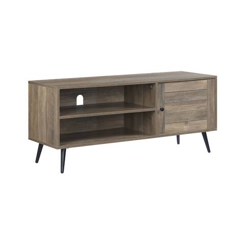 ACME Baina II TV Stand in Rustic Oak & Black Finish