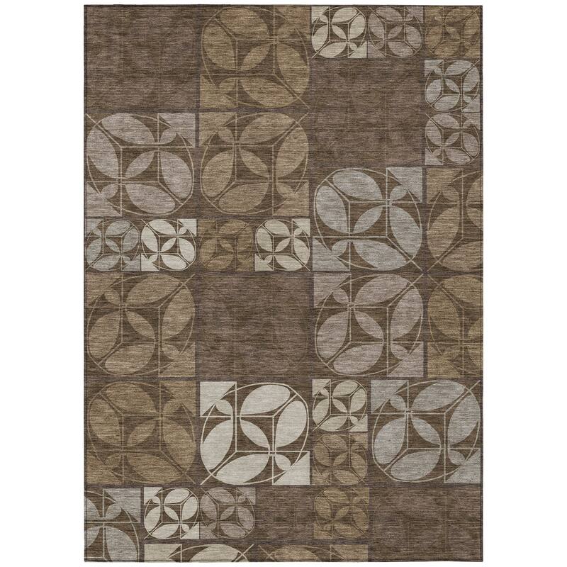 Machine Washable Indoor/ Outdoor Patch Lupton Chantille Rug