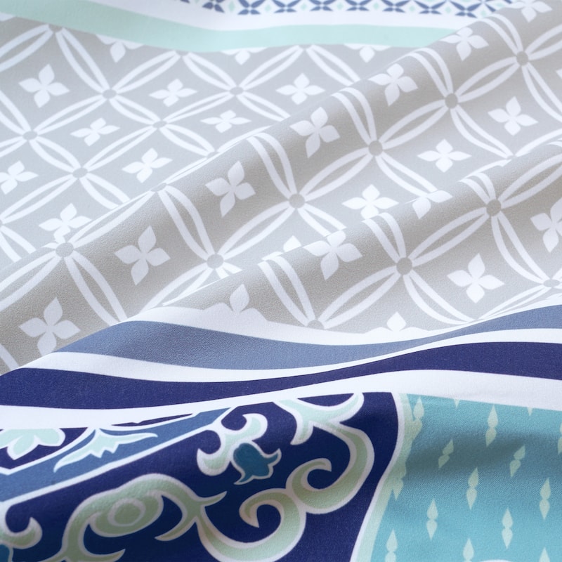 Florafall Blue Duvet Cover Set