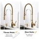 preview thumbnail 45 of 87, WOWOW Single Handle Gooseneck Pull Down Sprayer Kitchen Faucet